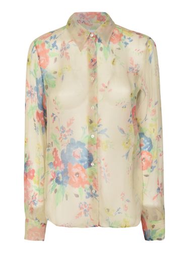 Aspesi Flower Silk Shirt - Aspesi - Modalova