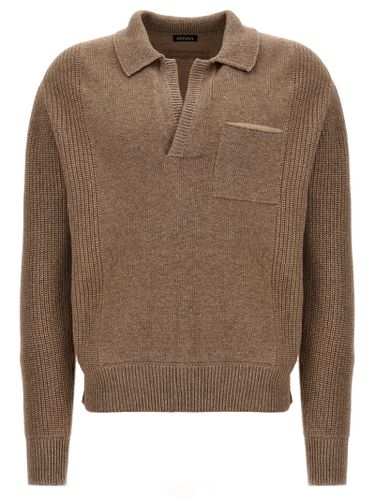 Zegna V-neck Sweater - Zegna - Modalova