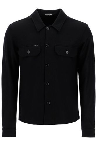 Tom Ford Black Wool Shirt - Tom Ford - Modalova