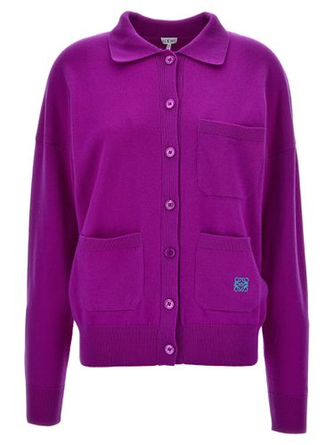 Loewe Logo Embroidery Cardigan - Loewe - Modalova