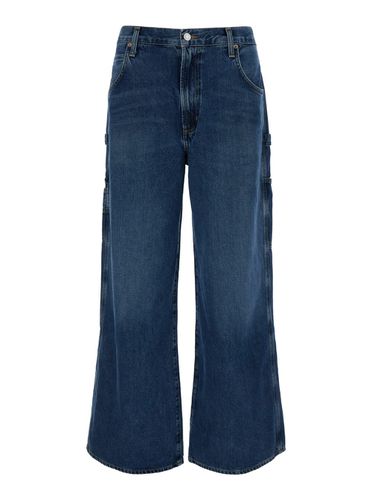 Wide Jeans With Patch Pockets In Cotton Blend Denim Woman - AGOLDE - Modalova