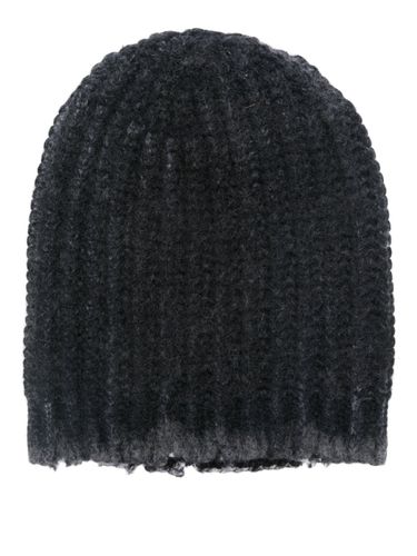 Corn Cob Stitch Hat With Destroyed Effect - Avant Toi - Modalova