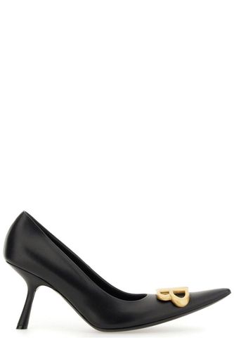 Logo Plaque Pointed-toe Heels - Balenciaga - Modalova