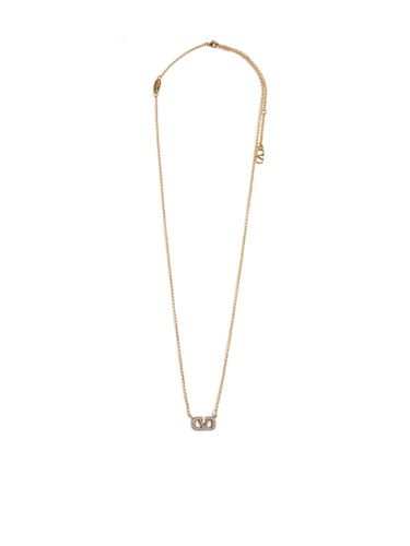 Vlogo Embellished Chain Necklace - Valentino Garavani - Modalova