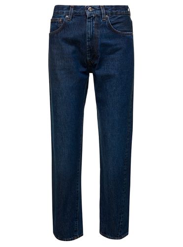 Cropped Straight Jeans In Denim Cotton Woman - Totême - Modalova