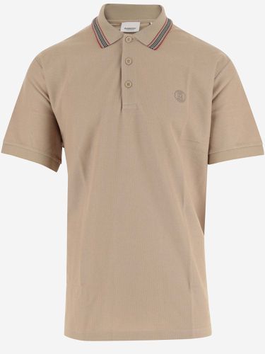 Cotton Polo Shirt With Logo - Burberry - Modalova