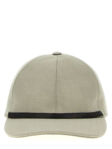 Monili-chain Detailed Curved-peak Cap - Brunello Cucinelli - Modalova