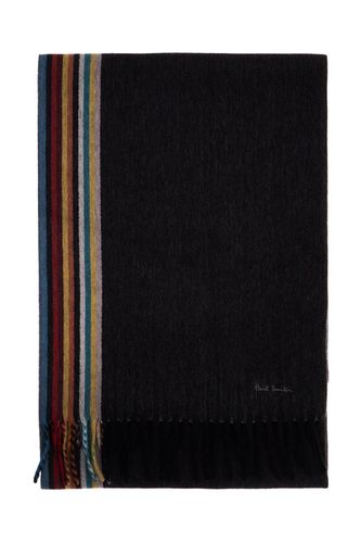 Cashmere Scarf With Signature Stripe Pattern - Paul Smith - Modalova