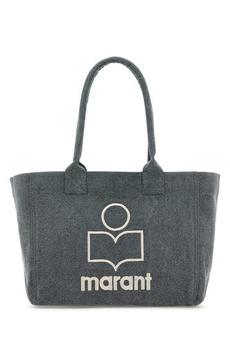 Slate Cotton Yenky Zipped Shopping Bag - Isabel Marant - Modalova