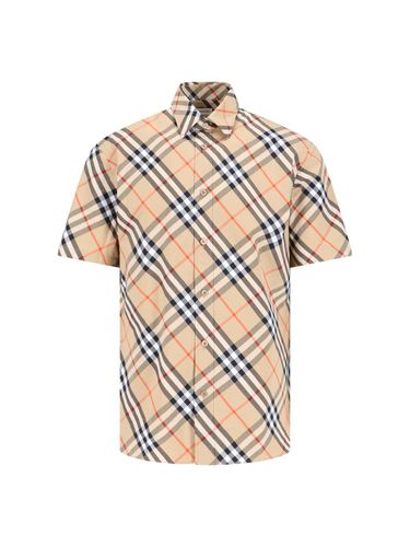 Short Sleeved Checked Shirt - Burberry - Modalova