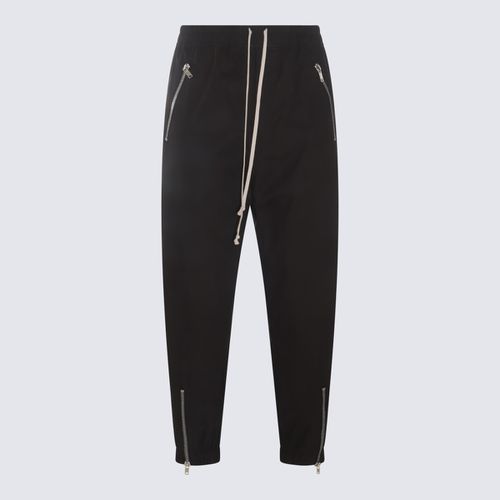 Rick Owens Black Cotton Pants - Rick Owens - Modalova