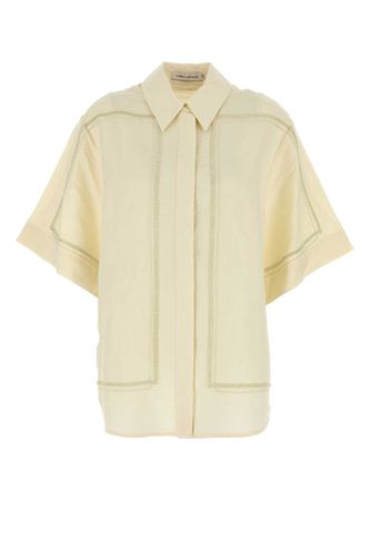 Cream Linen Blend Fortuna Shirt - Camilla and Marc - Modalova