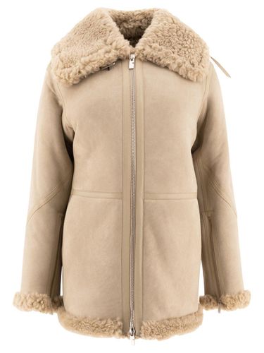 Burberry Shearling Zip-up Jacket - Burberry - Modalova