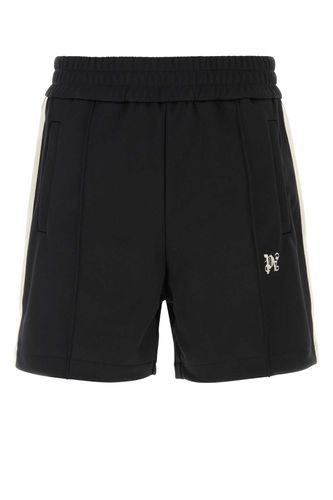 Black Polyester Bermuda Shorts - Palm Angels - Modalova