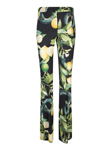 Lemon Print /multicolor Trousers - Roberto Cavalli - Modalova