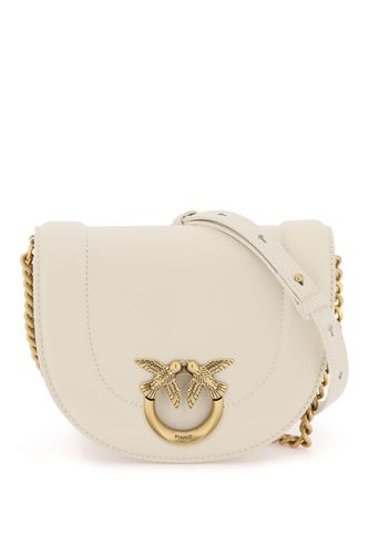 Mini Love Bag Click Round Leather Shoulder Bag - Pinko - Modalova