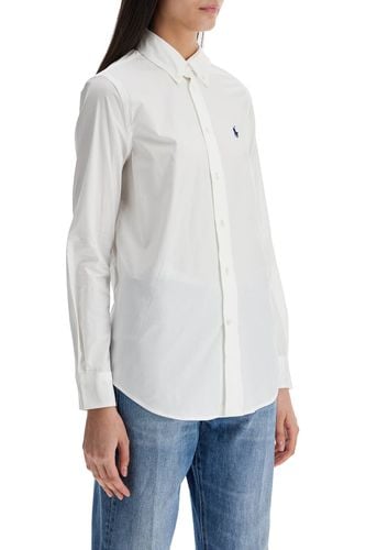 White Slim Fit Cotton Shirt For Women With Long Sleeves - Polo Ralph Lauren - Modalova