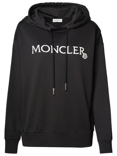 Moncler Black Cotton Sweatshirt - Moncler - Modalova