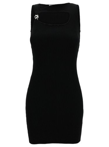 Mini Dress With Cut-out And Logo Detail In Ribbed Viscose Woman Dress - Coperni - Modalova