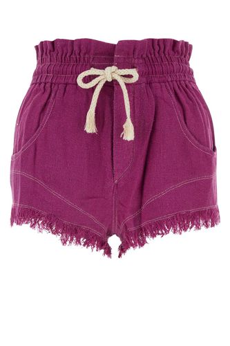 Tyrian Purple Silk Talapiz Shorts - Marant Étoile - Modalova