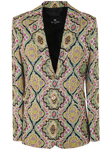 Etro Printed Silk Twill Jacket - Etro - Modalova