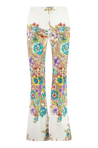 Multicolour Bouquet Print Trousers - Etro - Modalova