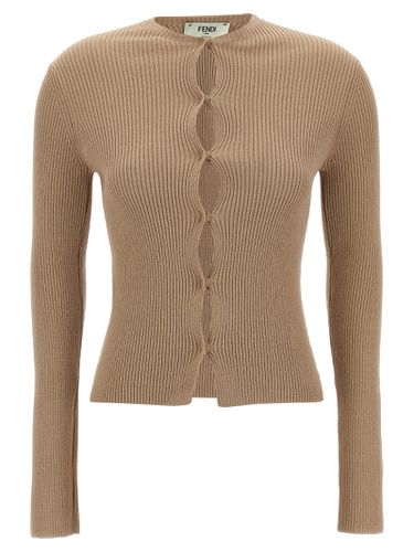 Fendi Ribbed Cardigan - Fendi - Modalova