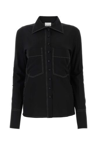 Low Classic Black Silk Blend Shirt - Low Classic - Modalova