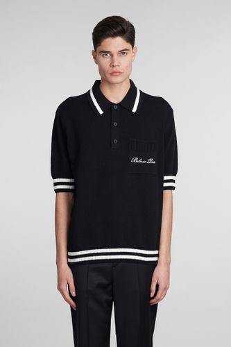 Polo In Wool And Polyester - Balmain - Modalova