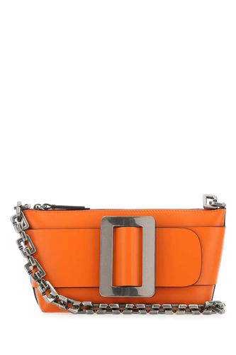 Orange Leather Buckle Shoulder Bag - BOYY - Modalova