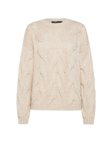 Cream Alpaca Crewneck Sweater - Seventy - Modalova