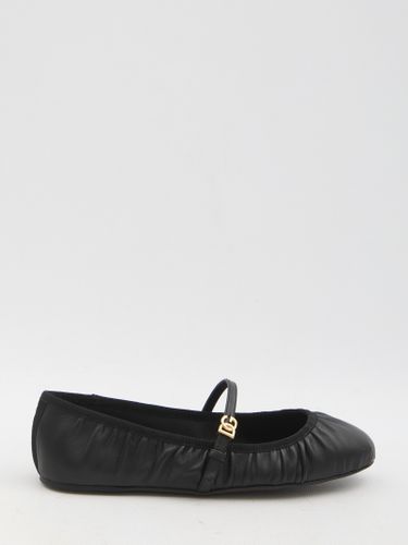 Leather Ballet Flats - Dolce & Gabbana - Modalova