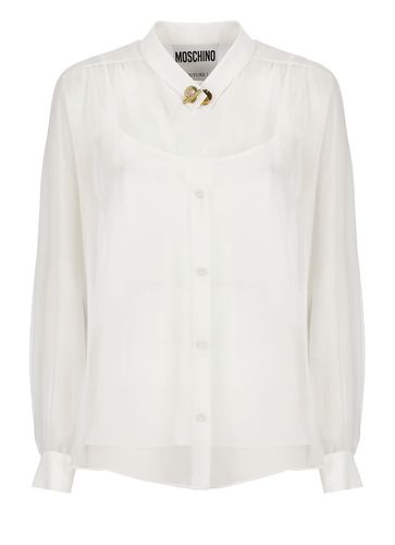 Moschino Silk Shirt - Moschino - Modalova