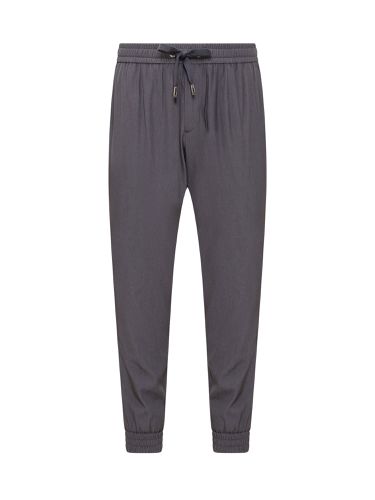 Dolce & Gabbana Trousers With Logo - Dolce & Gabbana - Modalova