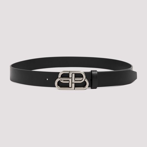 Balenciaga Leather Large Bb Belt - Balenciaga - Modalova