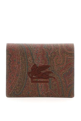 Paisley Wallet With Pegaso Logo - Etro - Modalova