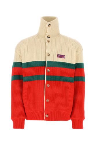 Wool Padded Cardigan - Gucci - Modalova