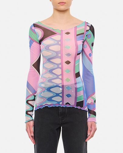 Pucci Long Sleeve Tulle T-shirt - Pucci - Modalova