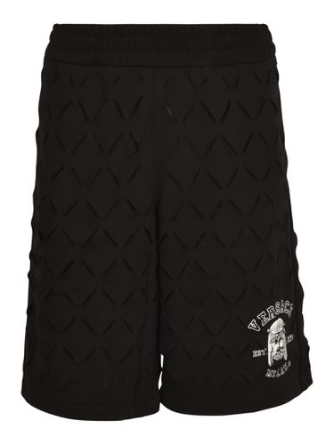 Versace Logo Print Shorts - Versace - Modalova