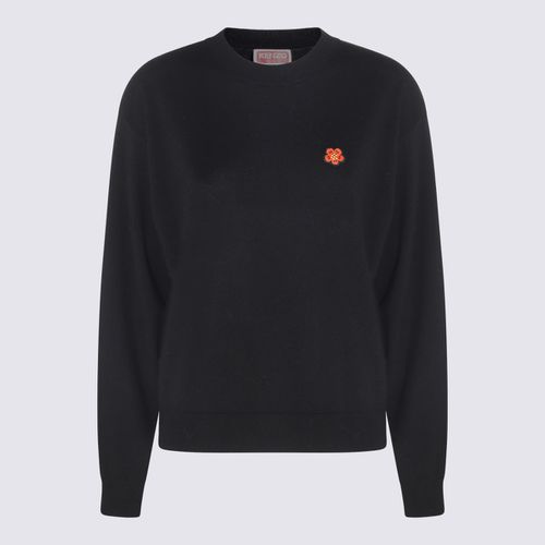 Kenzo Black Wool Logo Sweater - Kenzo - Modalova