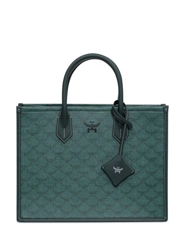 Himmel Logo Detailed Medium Tote Bag - MCM - Modalova