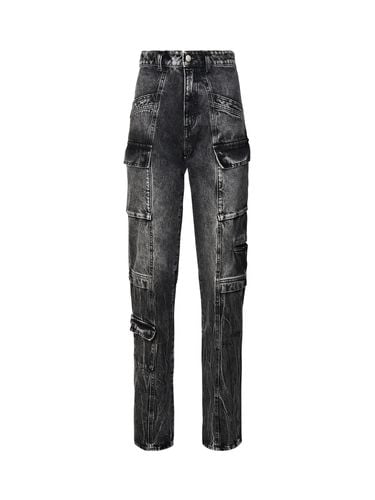 Bianca Aged Effect Slim Fit Jeans With Cargo Pockets - Icon Denim - Modalova