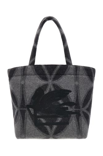 Etro Printed Wool Medium Handbag - Etro - Modalova