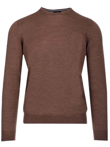 Barba Napoli Brown Crewneck Sweater - Barba Napoli - Modalova