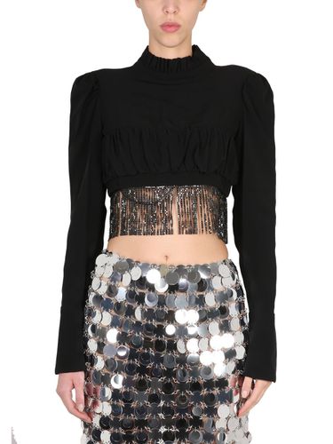 Paco Rabanne Crop Top With Bangs - Paco Rabanne - Modalova