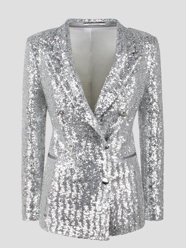 Sequins Double-breasted Blazer - Tagliatore - Modalova