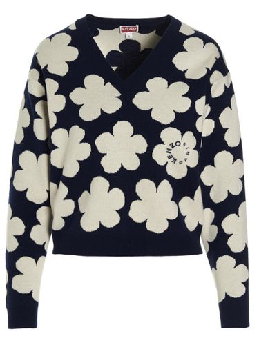 Kenzo Floral V-neck Sweater - Kenzo - Modalova