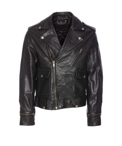 Golden Goose Leather Jacket - Golden Goose - Modalova