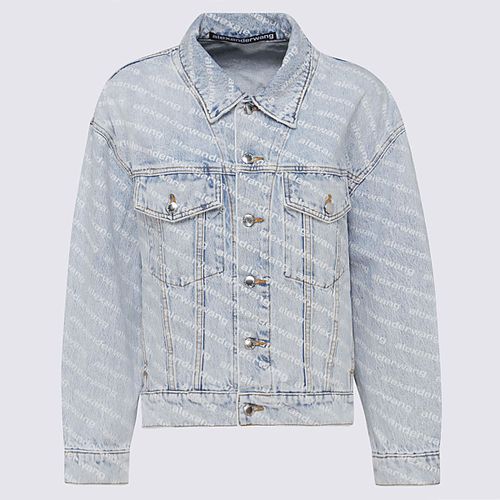 Light Blue Cotton Denim Jacket - Alexander Wang - Modalova