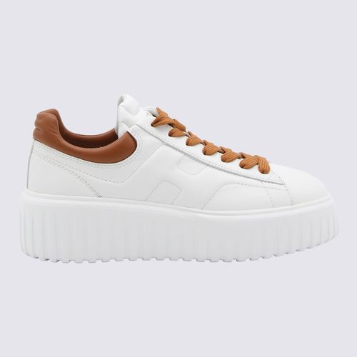 And Brown Leather Sneakers - Hogan - Modalova